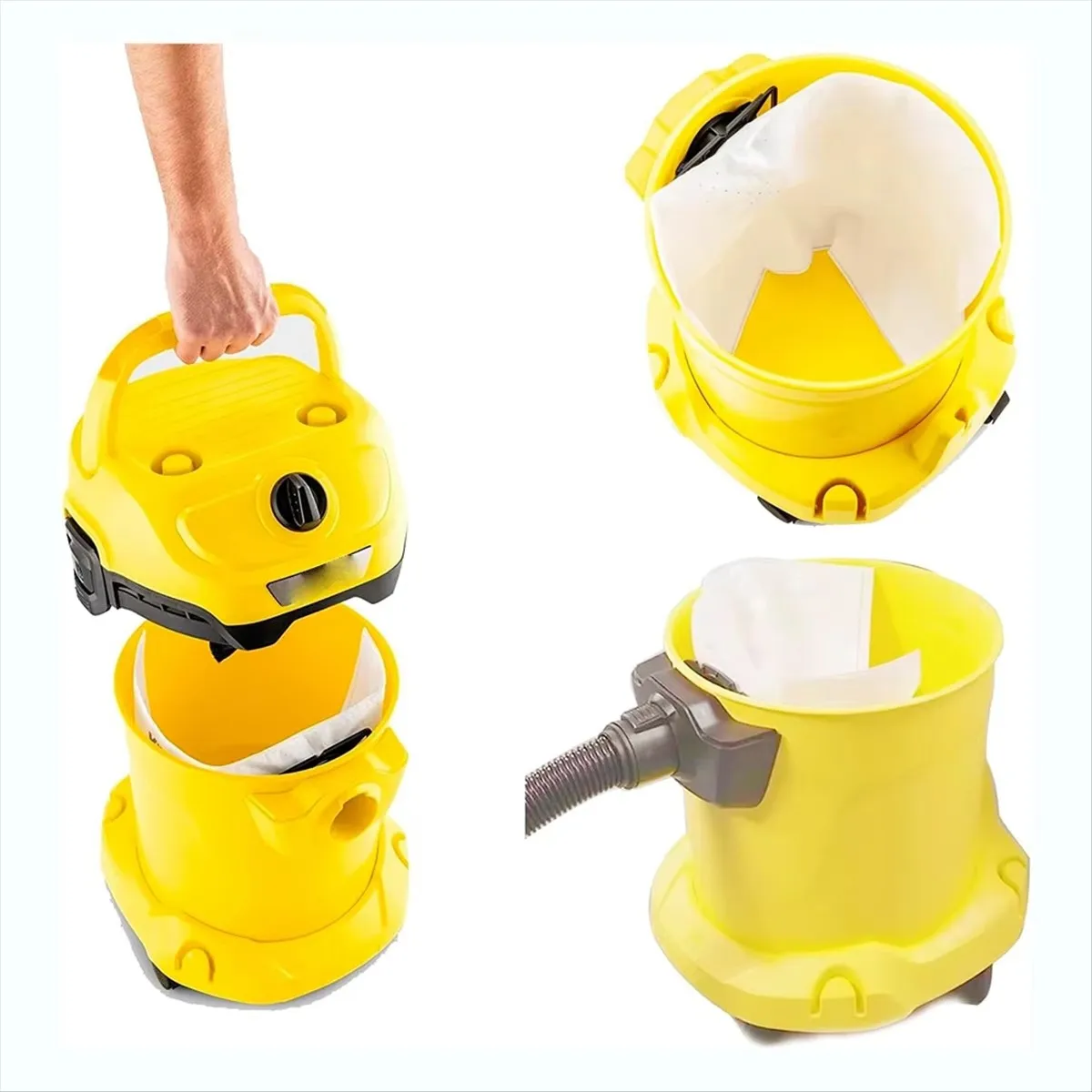 진공 청소기 백 필터, Karcher KFI 357 KFI357 KA 40, Karcher 2.863-314.0WD2 Plus WD3 용 교체 백