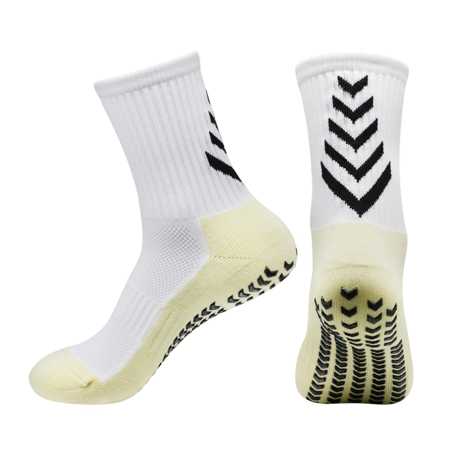 1 Pair New Men Women Soft Breathable Anti-slip Football Socks Running Soccer Basketball Badmintion Cycling Sports Grip Socks