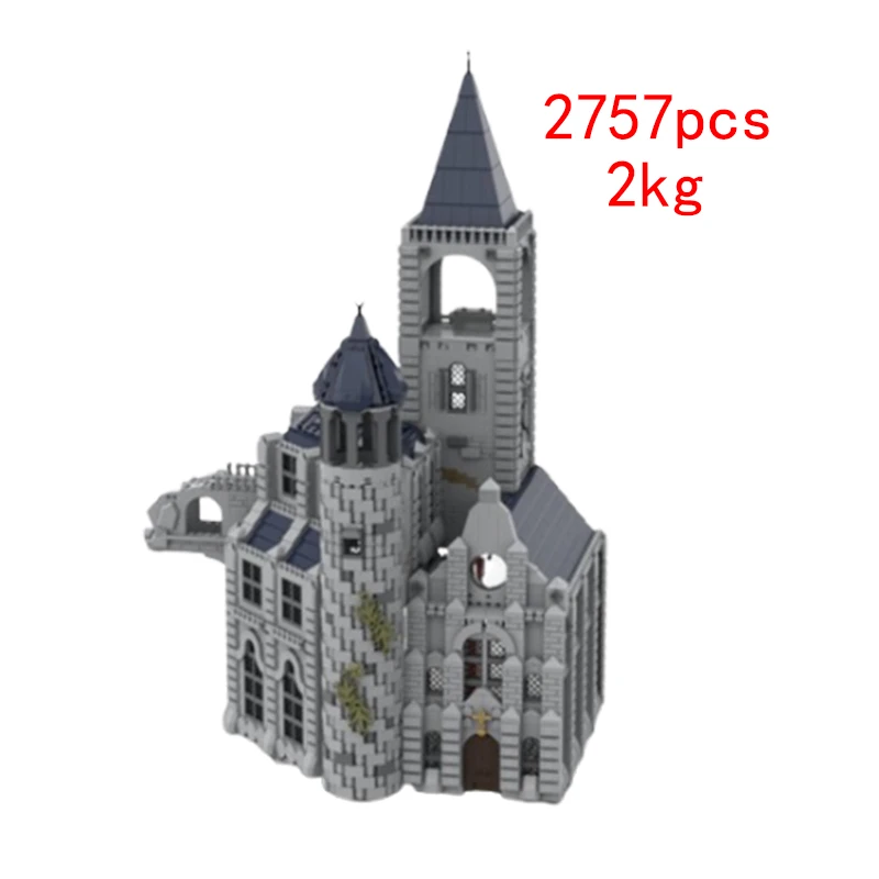 Décennie s de construction assemblés par les parents, modèle de jouet de puzzle, ornement de petit hôtel de château de MOC-135133 de tache, coffret cadeau