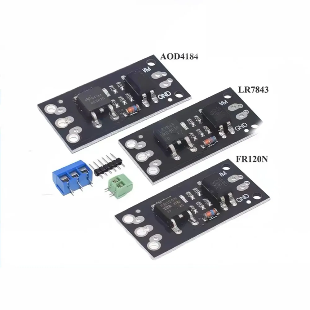 5Pcs FR120N LR7843 AOD4184 D4184 Isolated MOS Tube FET Module Replacement Relay 100V 9.4A 30V 161A 40V 50A Board