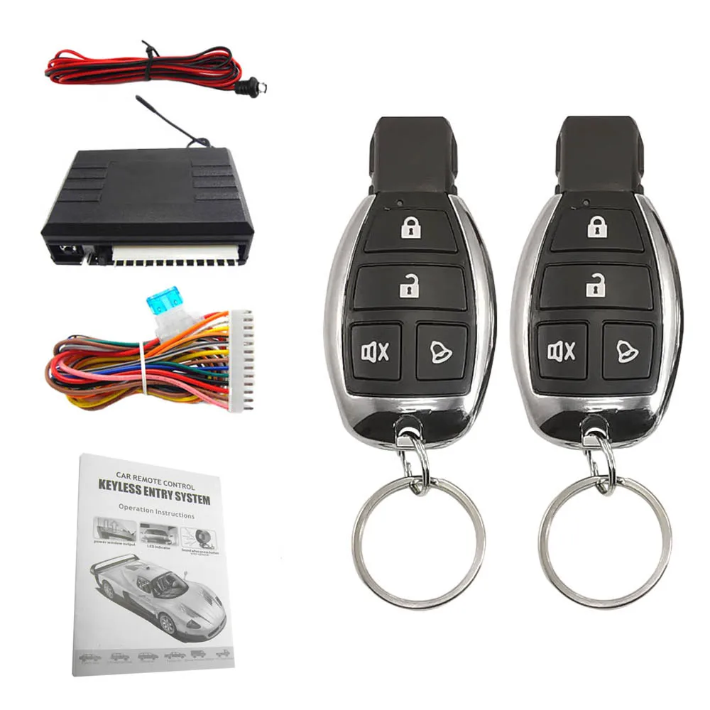 1 Set Universal 12V Car Remote Central Kit Keyless Entry System Anti Theft Door Lock For Sedan SUV Truck Car Accessories