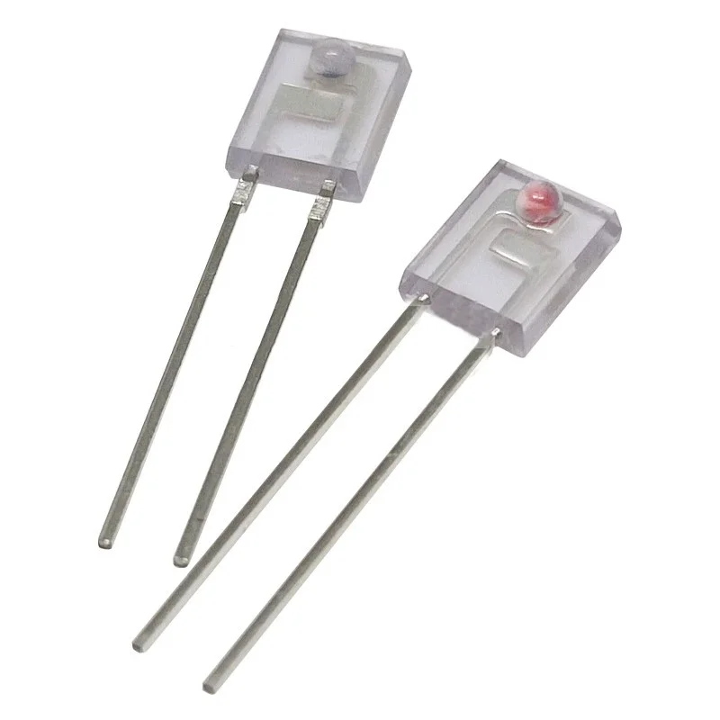 10PCS Square side photosensitive infrared emitting tube IR908-7C diode receiving tube PT908-7C