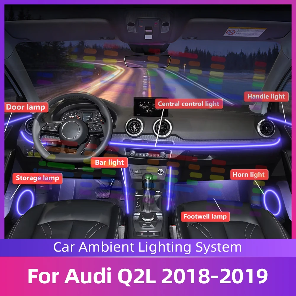 

Для Audi Q2L 2018-2019: Комплект декоративной подсветки салона с умным управлением, многоцветная, для улучшения впечатлений от вождения