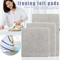 Wool Ironing Mat for Quilting Heat-Resistant Easy Press Grey Wooly Felted Iron Mat Sewing Notations and Supplies