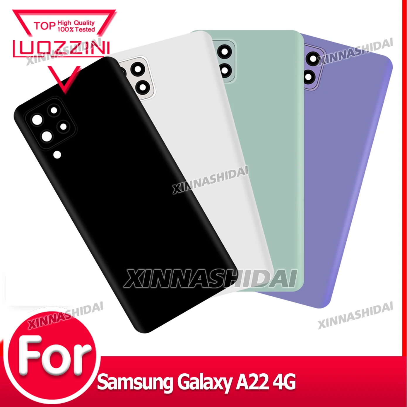 

Задний чехол качества ААА для Samsung Galaxy A22 4G, крышка батарейного отсека, задний корпус, запасная часть для телефона Samsung Galaxy A22 4G