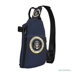 Bolso cruzado con sello del Presidente de los Estados Unidos, bandolera informal Unisex para viaje, deporte, correr, senderismo