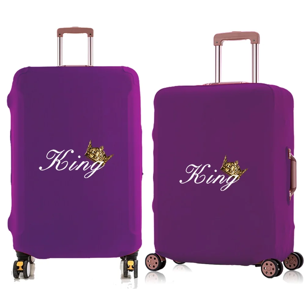 Suitcase Cover Luggage Protective Cover King Pattern Design Travel Elastic Dust Cases for 18 To 28 Inches Travel Accessories