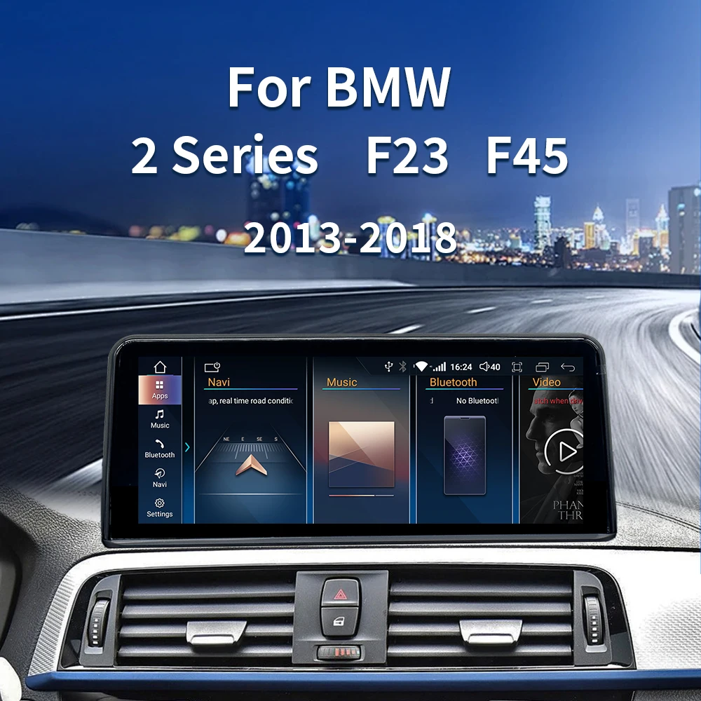 Factory price Android 14 car multimedia video player car radio GPS FORBMW 1- 2Series F20 F23 F45 wireless carplay Android auto