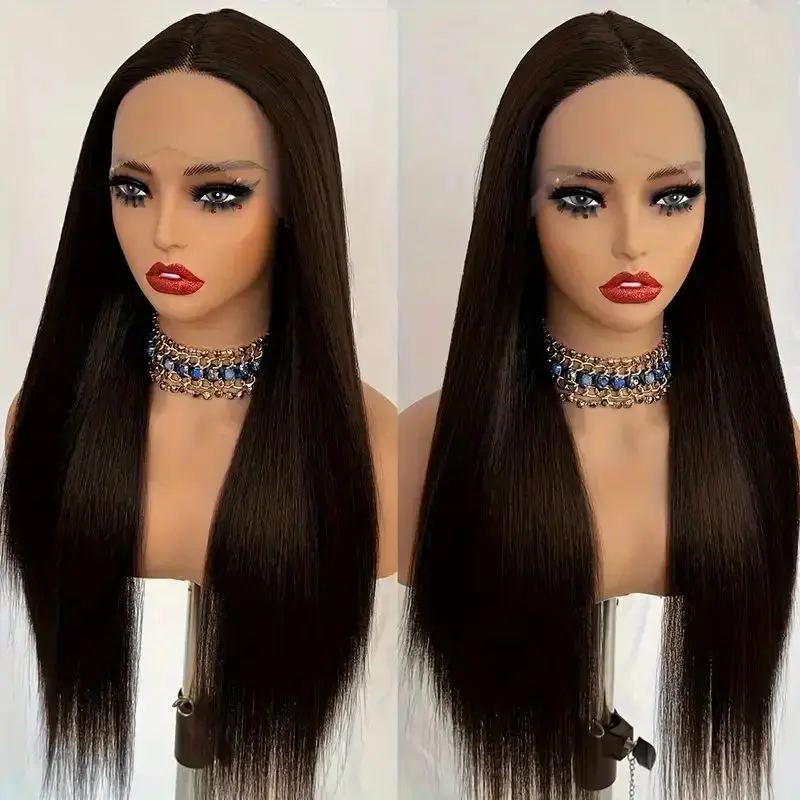 Rosabeauty 13x6 Straight 250 Density Nature Color Lace Front Wig Human Hair 30 40 Inch 13X4 Frontal 5X5 Glueless Wigs For Women