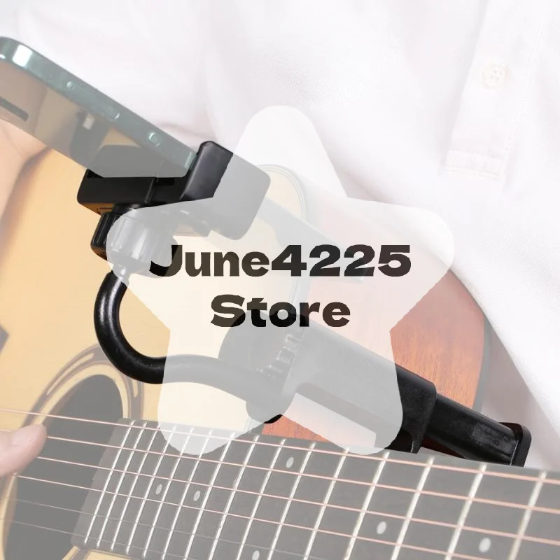 1 قطعة حامل هاتف الغيتار حر اليدين قابل للتعديل للتدوير الغيتار جبل للقيثارات/القيثارة عدم الانزلاق الهاتف الذكي جبل مشبك كاميرا #1