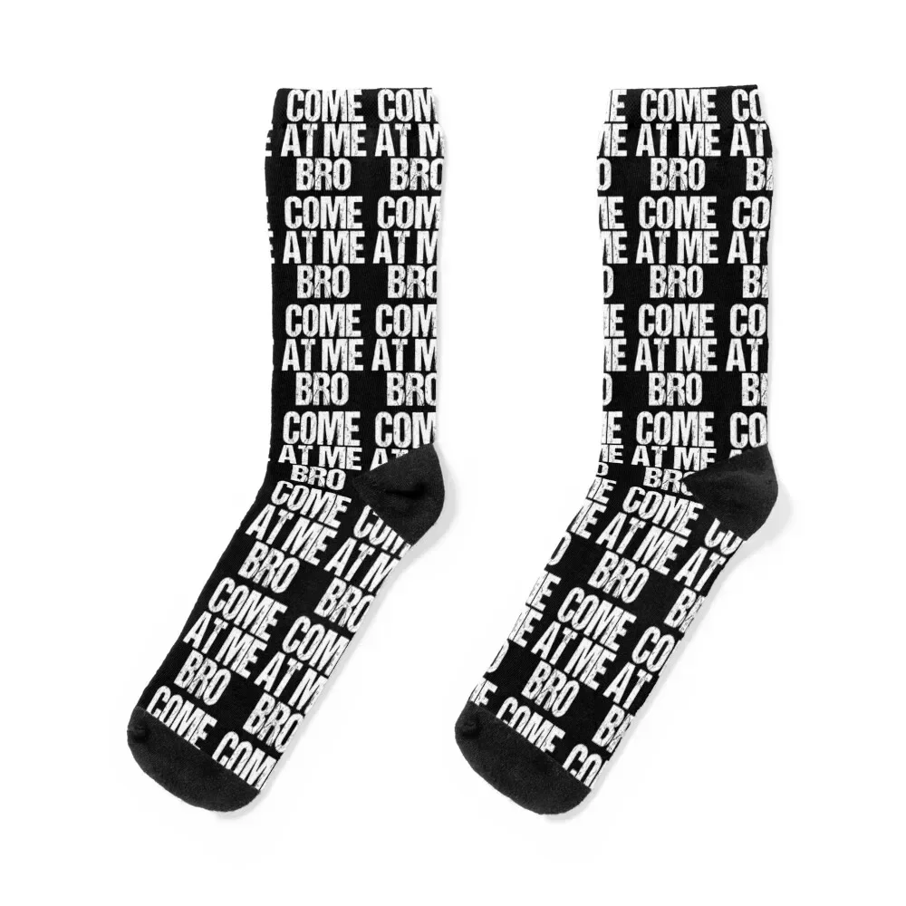 

Come at Me Bro Socks men cotton high quality funny gift colored Women's Socks Men's