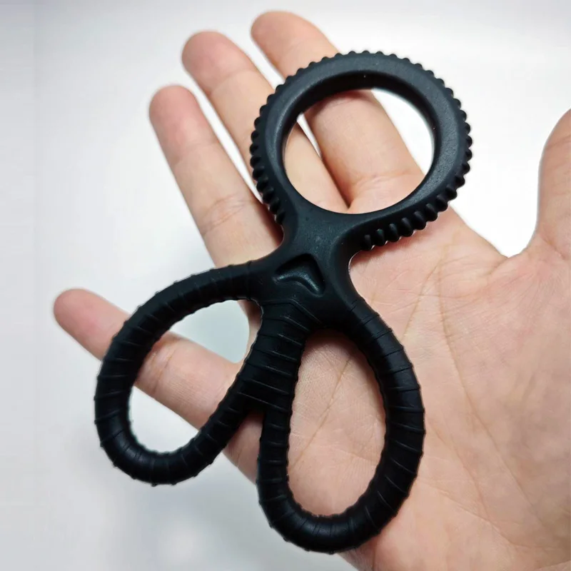 Anello del pene in Silicone eiaculazione ritardo Cock Ring Dick erezione Cockring castità maschile adulto 18 giocattolo del sesso per gli uomini Lock sperma Trainer