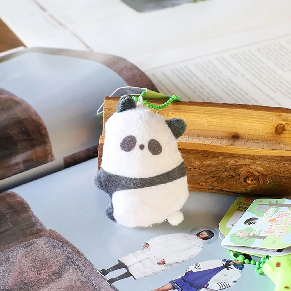 Bellissimo cartone animato Kawaii Panda Tigre Leone Peluche Ragazza Regalo Borsa Ciondolo Portachiavi stile coreano Portachiavi per ragazze Ciondolo zainetto