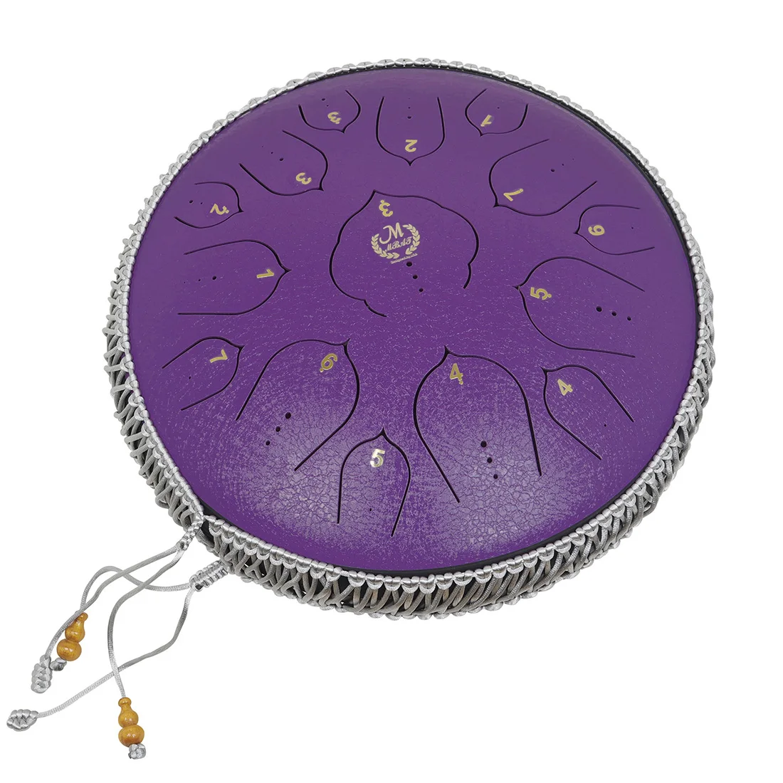 14 Inches 15-tone Key Of D Tongue Drum Zen Practices Purple Instrument Meditation Exercise Percussion With Practical Fittings