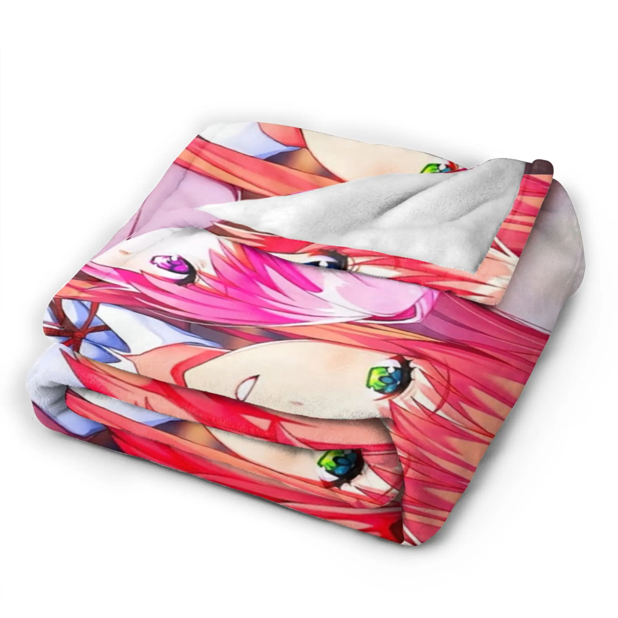 Super Soft Blanket Boy Girl Picnic Natsuki DDLC Throws  Flannel Bedspread For Couch Chair Sofa Bed Street Trend Sofa Bed Cover