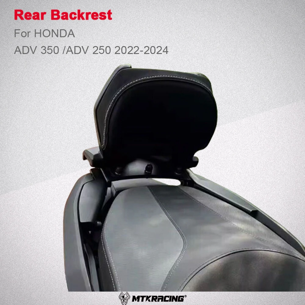 

MTKRACING Rear backrest For HONDA ADV 350/250 2022-2024 Motorcycle Rear Passenger Seat Tailstock Backrest Cushion Pad