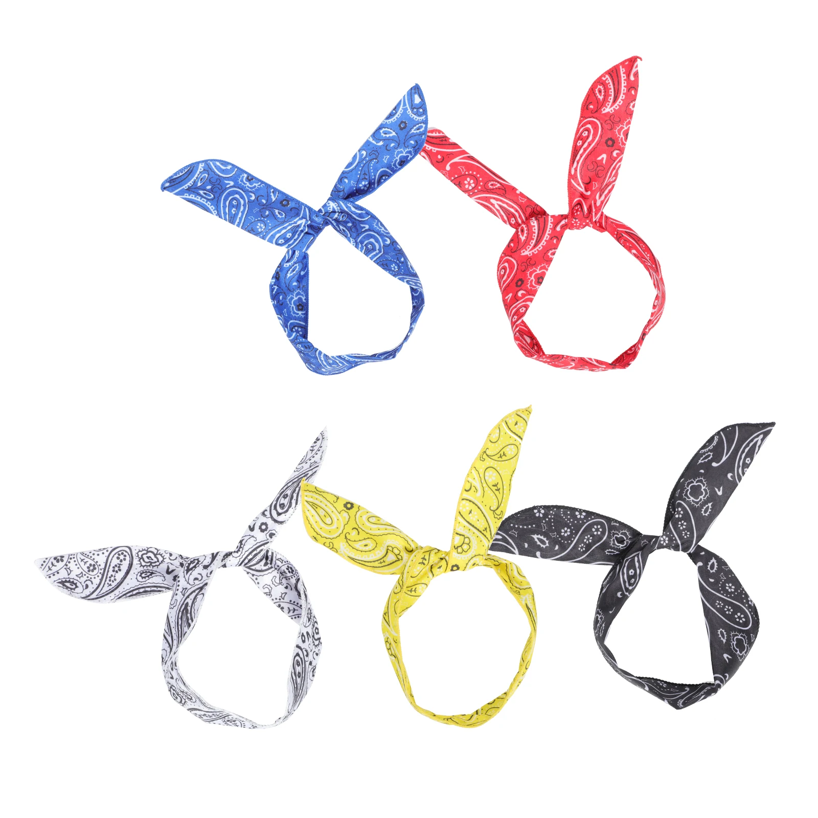 

5 Pcs Headdress Wire Headband For Women Headbands Wire Headbands Paisley Hairband for Women Costume Photo Props Accessories