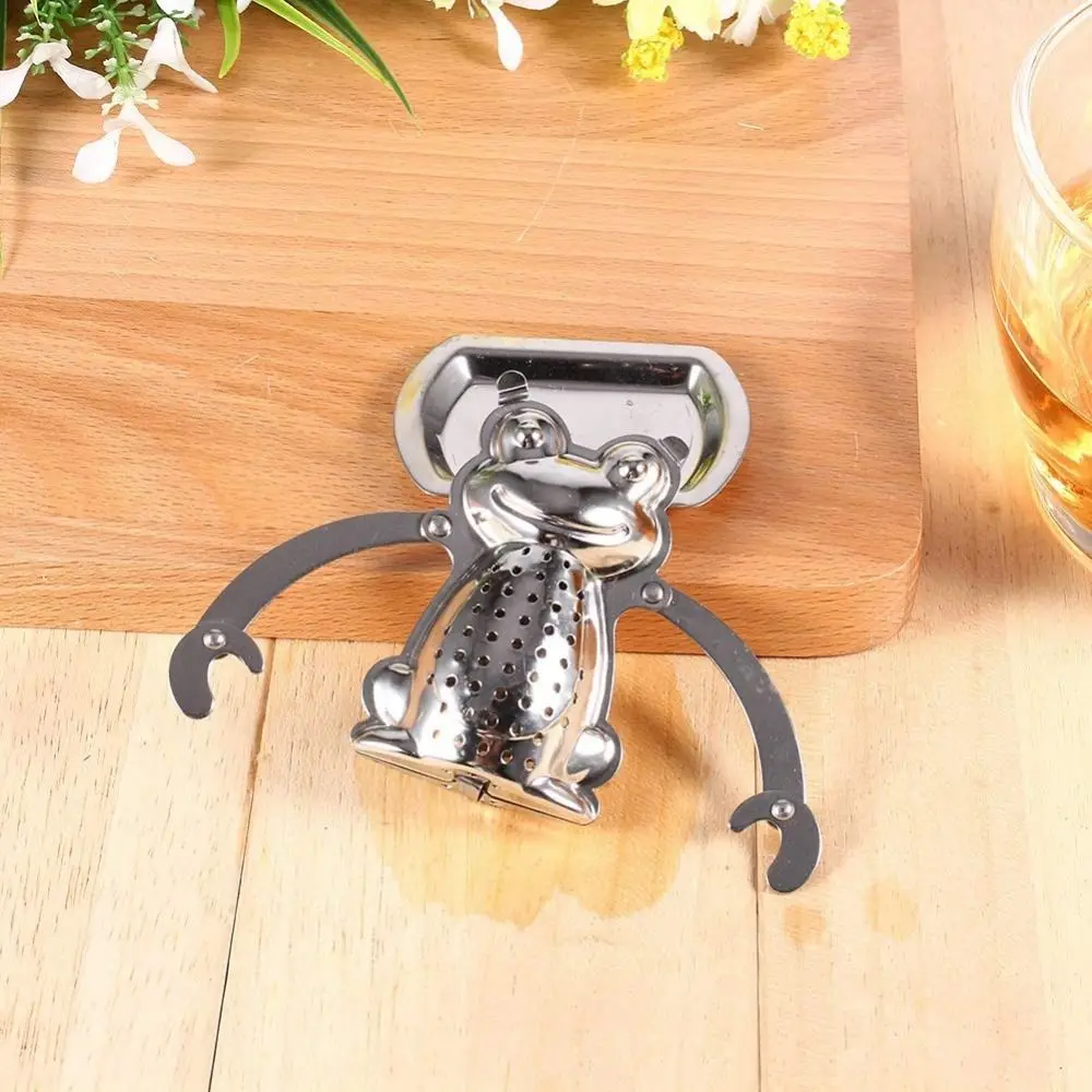 Frog Design Tea Infuser Ball Mesh Strainer Stainless Steel Tea Diffuser Filter Fine Filter Easy Clean Loose Leaf Tea Strainer