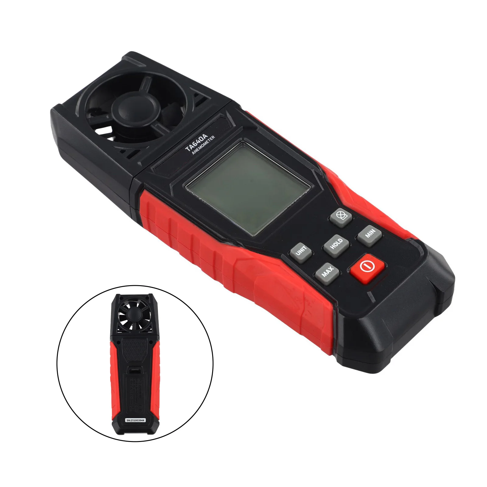 Battery Saving Anemometer Handheld Anemometer Air Velocity Meter Air Velocity Measurement For Weather Monitoring