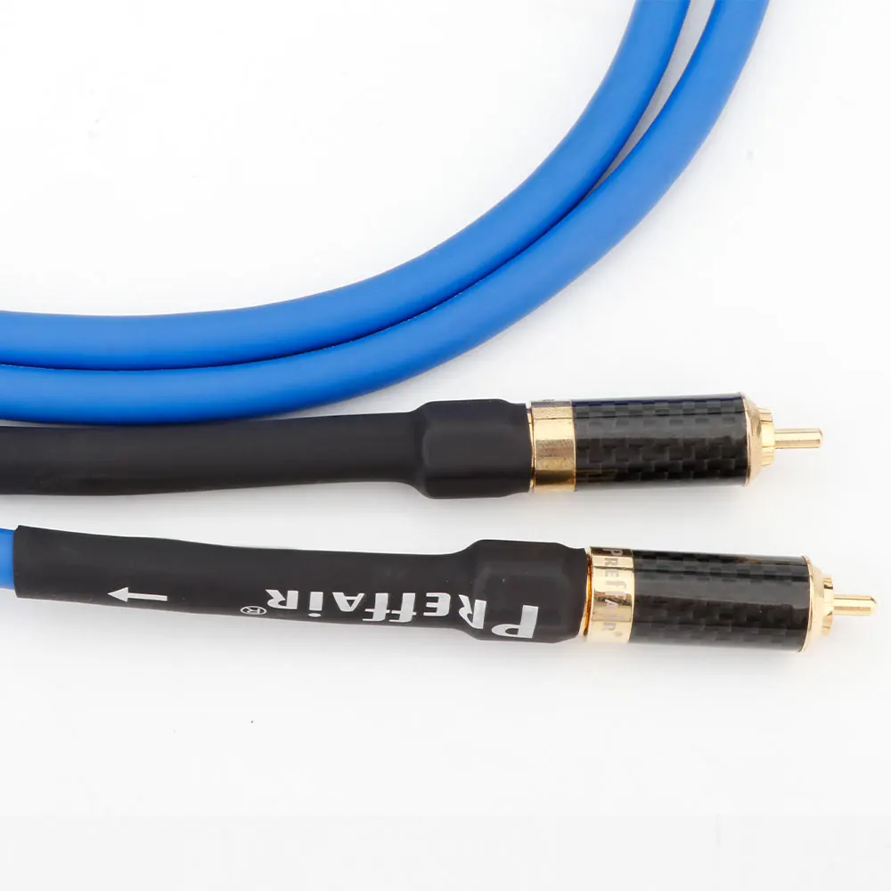 HIFI Analogue Cable X416 Carda Clear Light Interconnect Cable For CD Player AMP Audio RCA Cable with Gold Plated RCA Connector