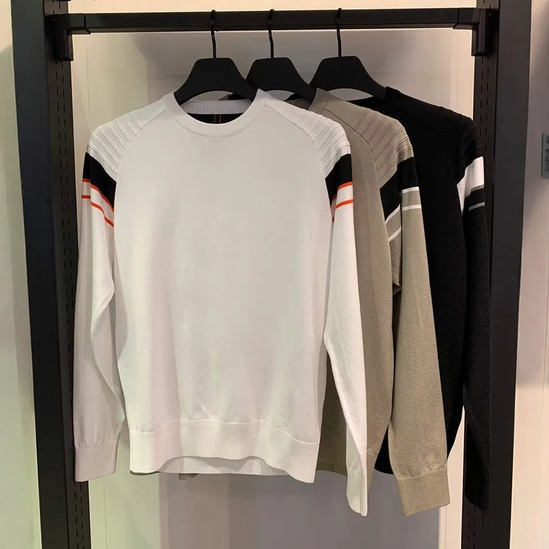 2026 Korean Style Men Golf Knit Top Crew Neck Pullover Long‑Sleeve Soft  Casual Sportswear Versatile Autumn Winter Golf Sweater