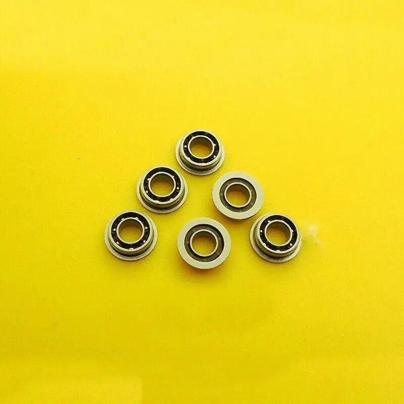 6pcs Stainless steel SF682 Open Miniature Flange Ball Bearing F682K 2 x 5x 1.5mm