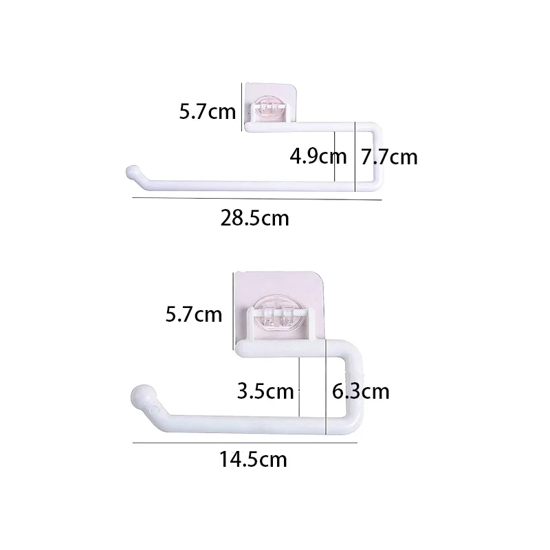 Self-Adhesive Paper Towel Holder No Drill Adhesive Paper Towel Rack for Kitchen Bathroom Roll Holder Toilet Paper Holder