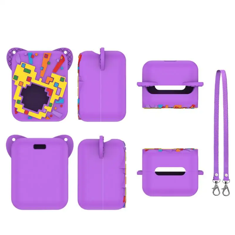 For Bitzee  Silicone Cover For Visual Pet Digital Pet Carrying Case 3D Pattern Digital Pet Carrying Case Protective Skin Sleeve