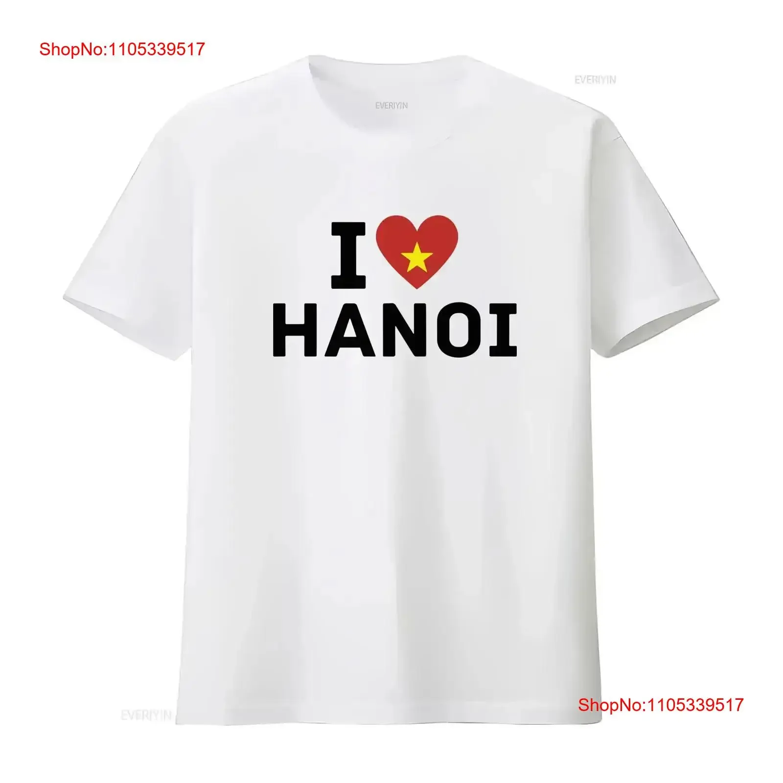 I Love Hanoi T Shirt Heart All Sizes S 5XL Vietnam Lovers vintage Washed Stylish homme designer clothes Versatile vintage
