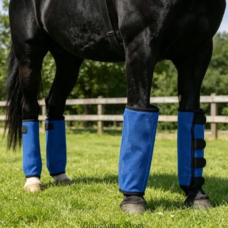 4Pcs Mesh Horse Leg Guards Prevent Fly And Mosquitoes Sun Protective Fly Boot 3XUF – Detail 9