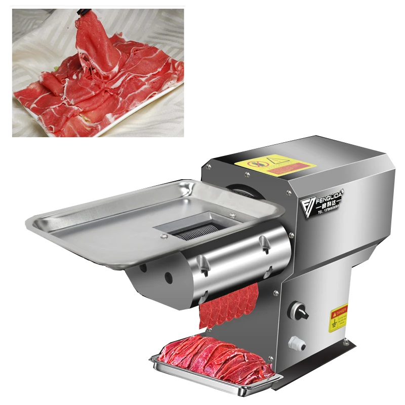 Commercial industrial full-automatic lamb beef slicer electric stainless steel meat slicer