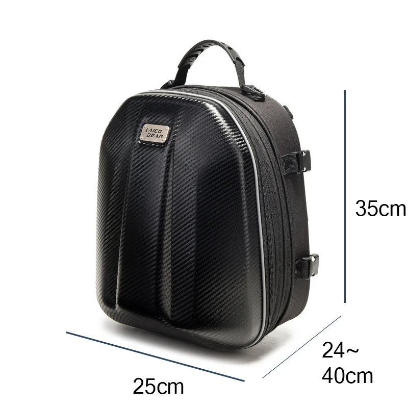 Motorcycle Multifunctional Hard Shell Rear Tail Bag Seat Backpack Knight Locomotive Riding Equipment