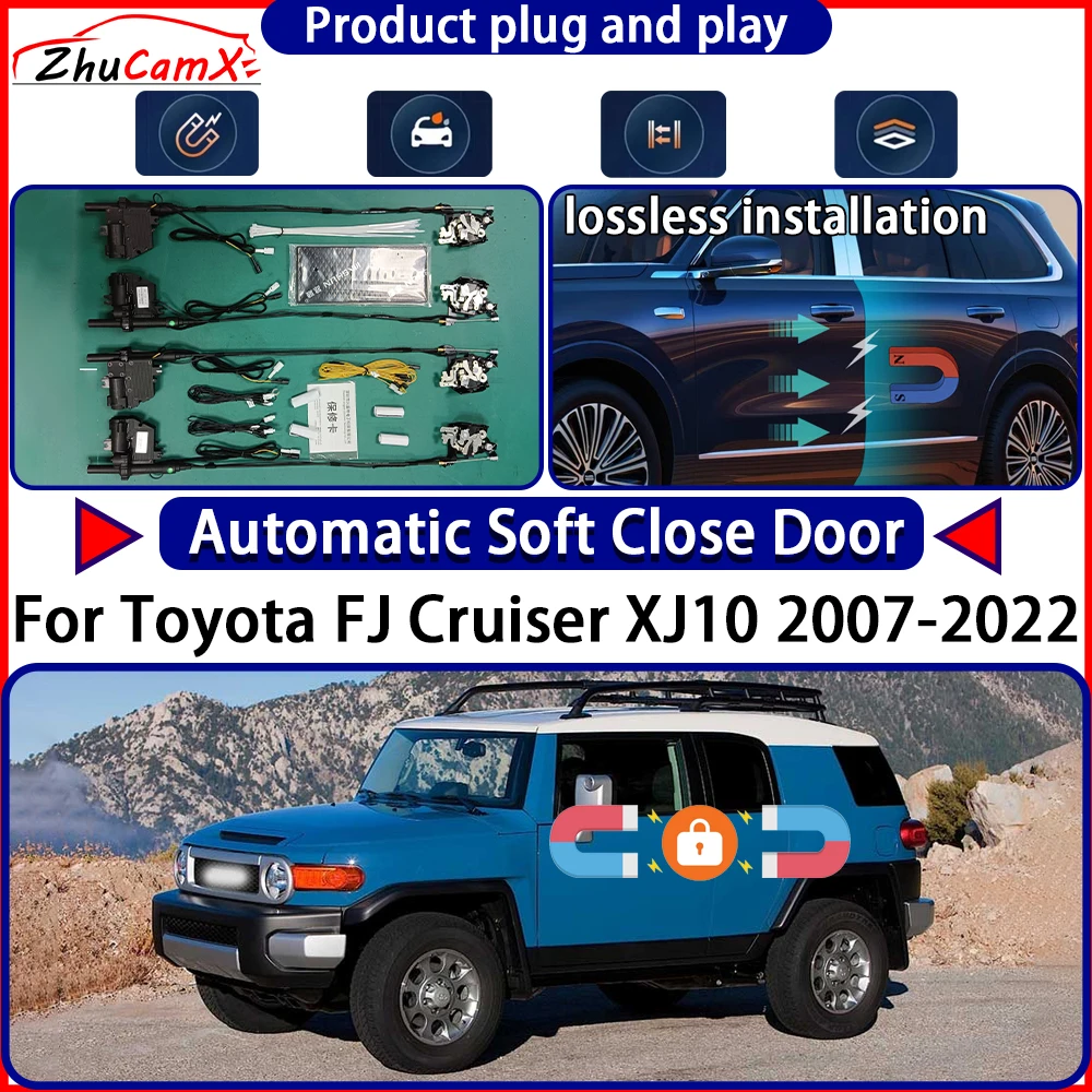 OEM Electric Door Lock Actuator for Toyota FJ Cruiser XJ10 2007-2022 Soft Close Door Kit Power Latch System Auto Pull Door Easy