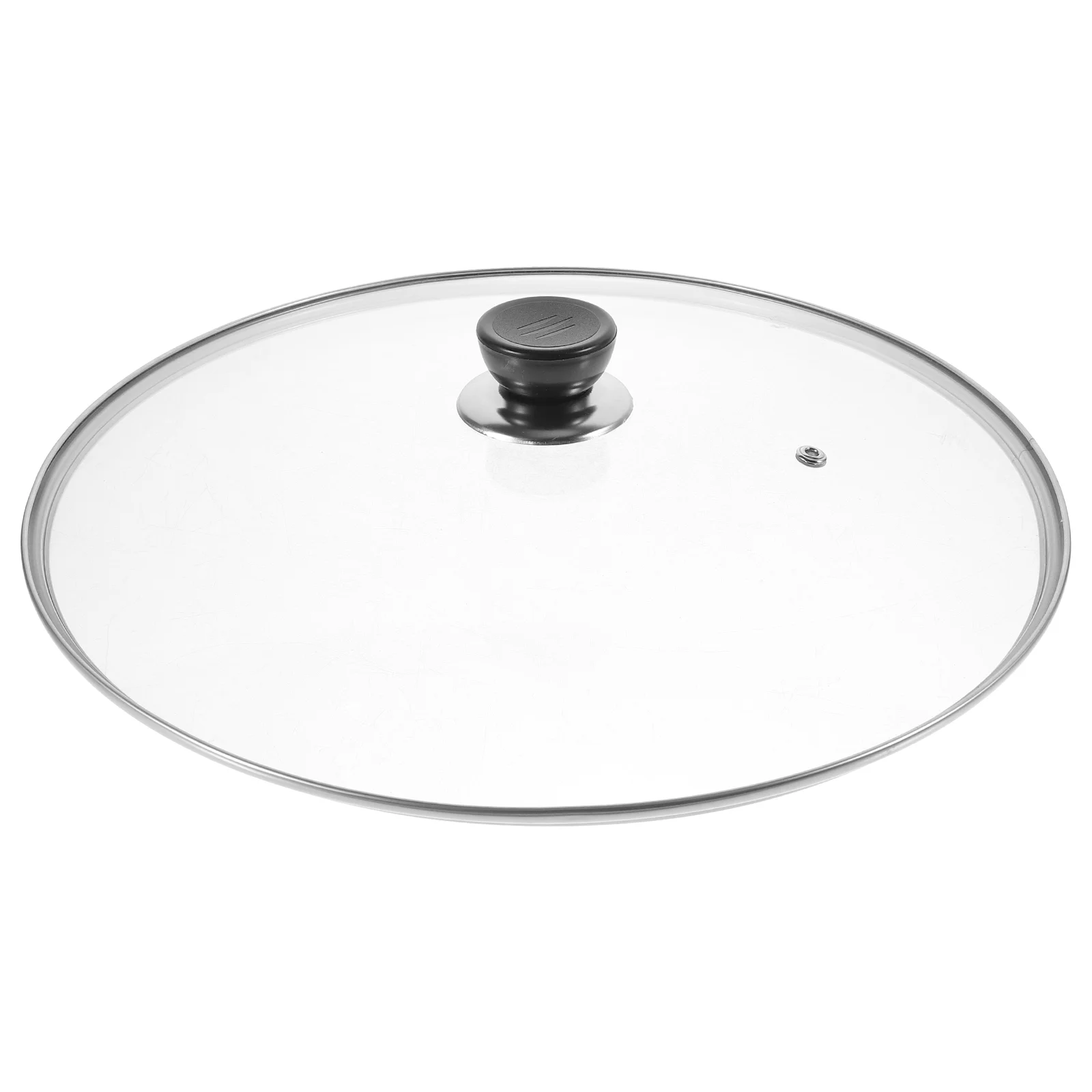 

Glass Lid Kitchen Supply Cooking Pot Cover Visible Tempered Wok Multipurpose Deep Frying Pan