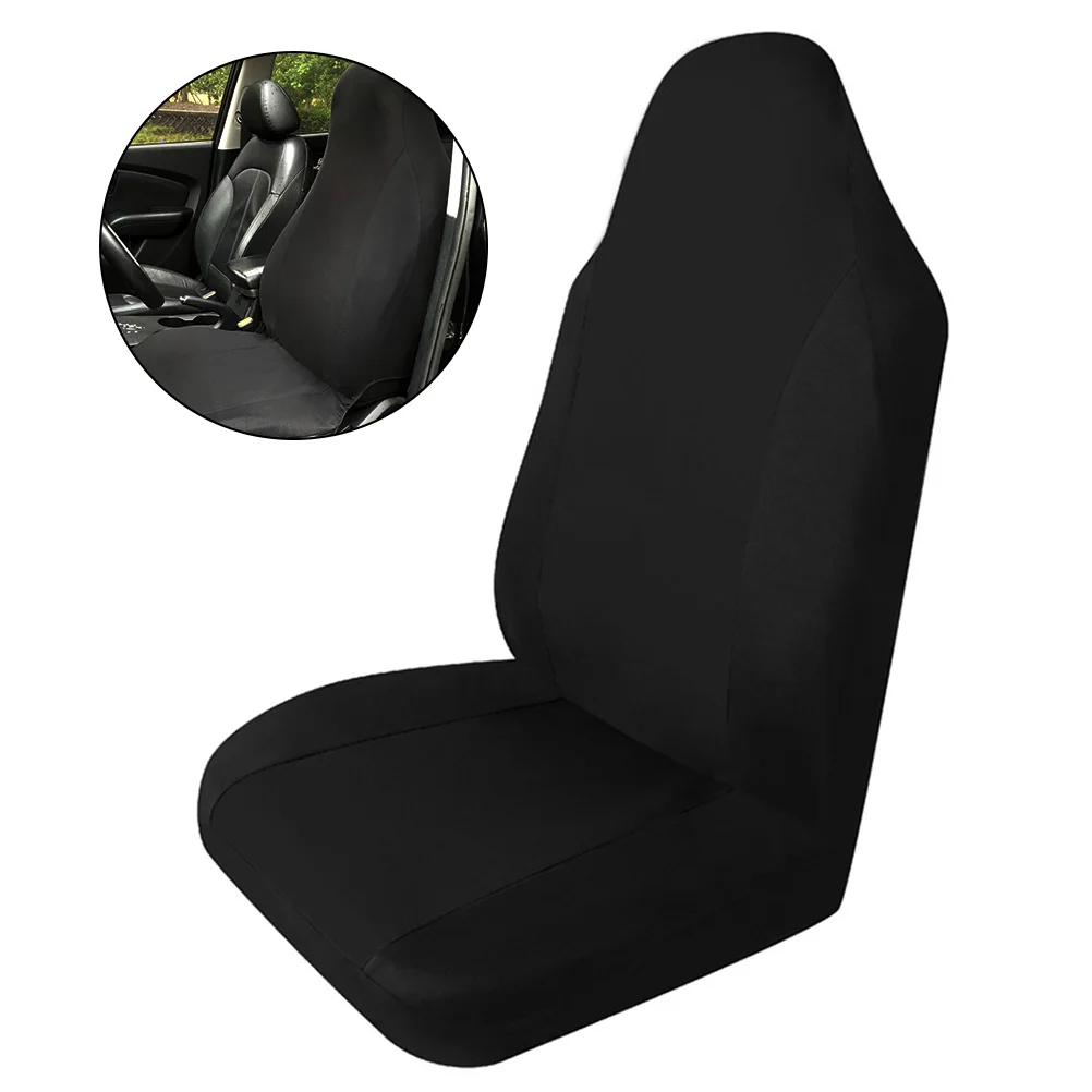 

Car Seat Cover Universal Front Black Chair Covers For Cars Trucks Washable Reusable Protect Interior Car Seat Covers Protector