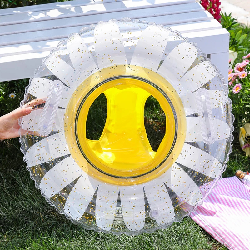 Sunflower Swim Ring Tube Inflatable Toy Swimming Ring Seat For Kid Child Swimming Circle Float Pool Beach Water Play Equipment