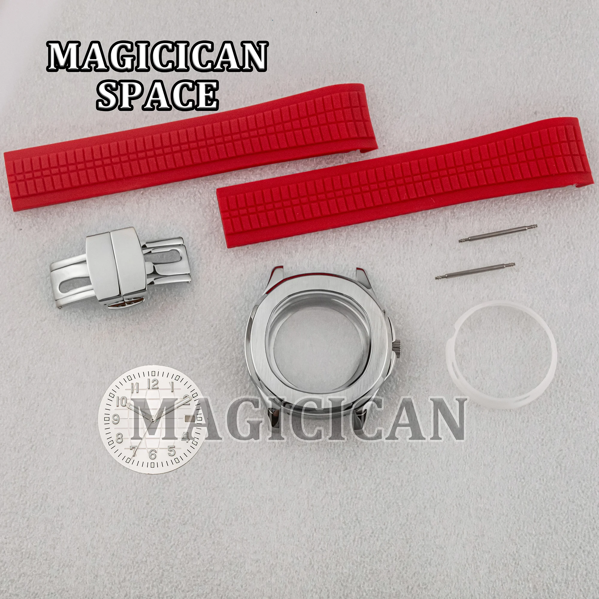 NH35 Case Dial Hands Stainless Steel 10ATM Waterproof for MOD AQUANAUT Nautilus Watch Parts 42mm Watch Case NH34/35/36 Movement