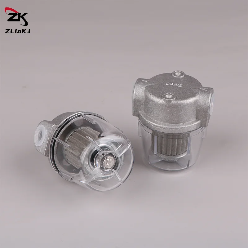1PCS High Quality Oil Filter For Oil Burner Transparent P.C. Cup 1/4" 3/8" Small Diesel Fuel Filter For Boiler 25L/H