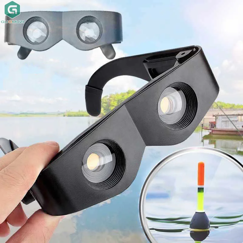1pc Glasses Fishing Focus Adjustable Professional Binocular Telescope Magnifier Glasses Hands-Free Wearable For Theater TV Sight