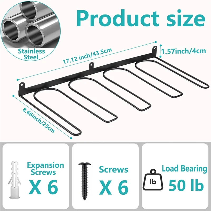 HLZS-공간 절약형 부츠 랙 벽걸이형 부츠 랙 높은 부츠 정리함 카우보이 신발용