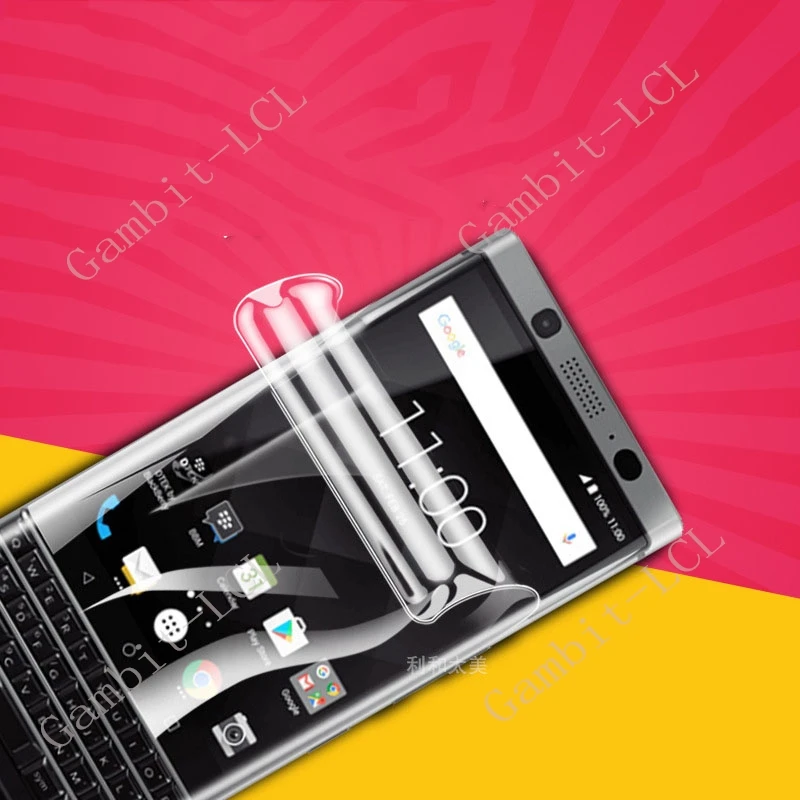 HD Full  Hydrogel Film For BlackBerry Classic Q20 Q10 KEYone DTEK70 Mercury KEY2 LE KEY2LE Protective Screen Protector Cover view 5