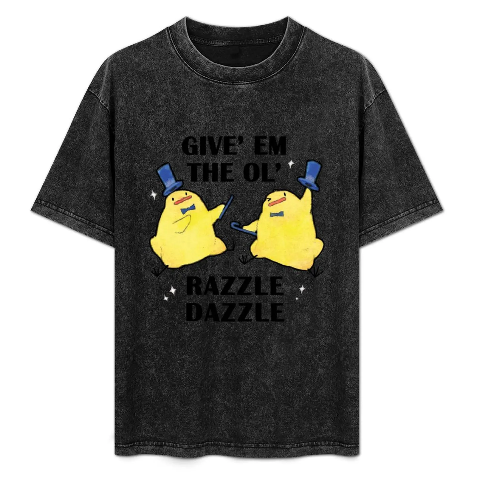 Camiseta Razzle Dazzle Birdblobs sin planchar, informal, de manga corta