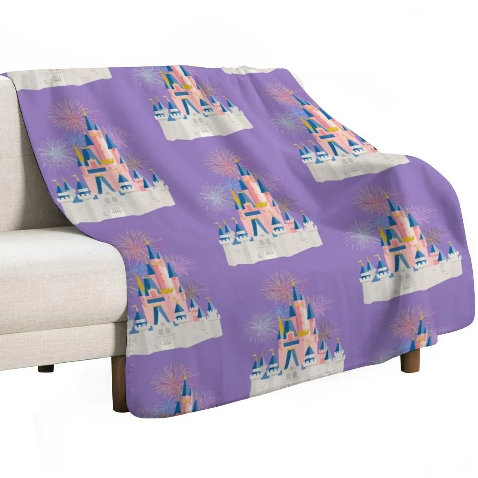 Fairytale Castle Throw Blanket christmas gifts Heavy Personalized Gift warm for winter funny gift Extra Large Throw Blankets