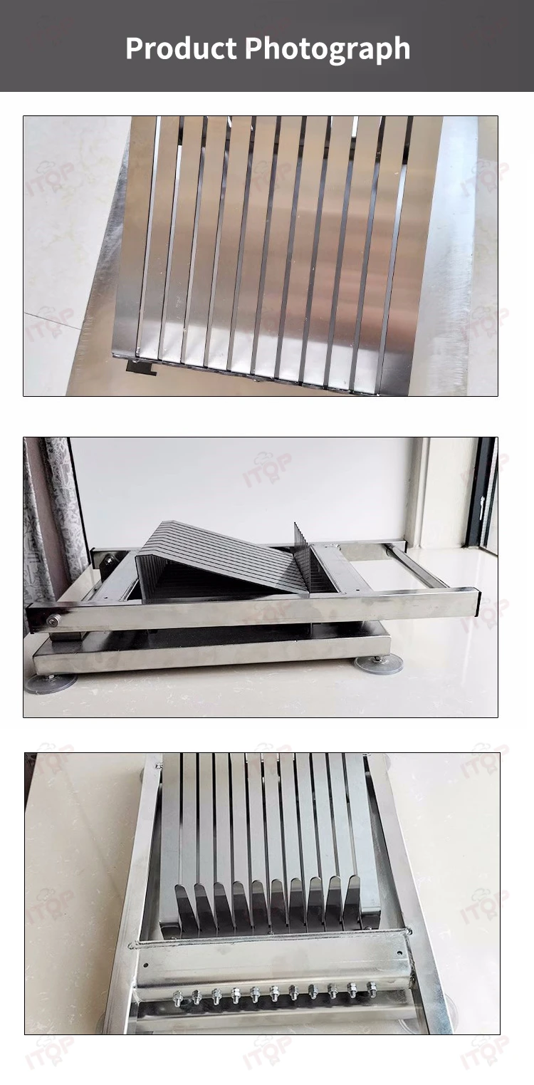 ITOP SRC Pemotong Sushi Komersial 304 Mesin Pemotong Sushi Baja Tahan Karat Alat Pengiris Sushi Alat Pengolahan Makanan 8/10/12 Buah