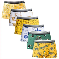 Cartoon Character Young Men Underwear Fashional Stretch Pouch Boxer Briefs Pack Sexy Panties Underpants Comfortable Boxer Shorts