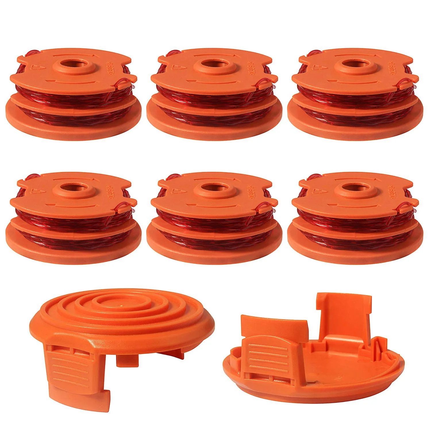 A64Z Weed Eater Replacement Spools for Worx WA0007 WG116 WG119 String Trimmer Edger Spool Line Refills Parts Auto-Feed