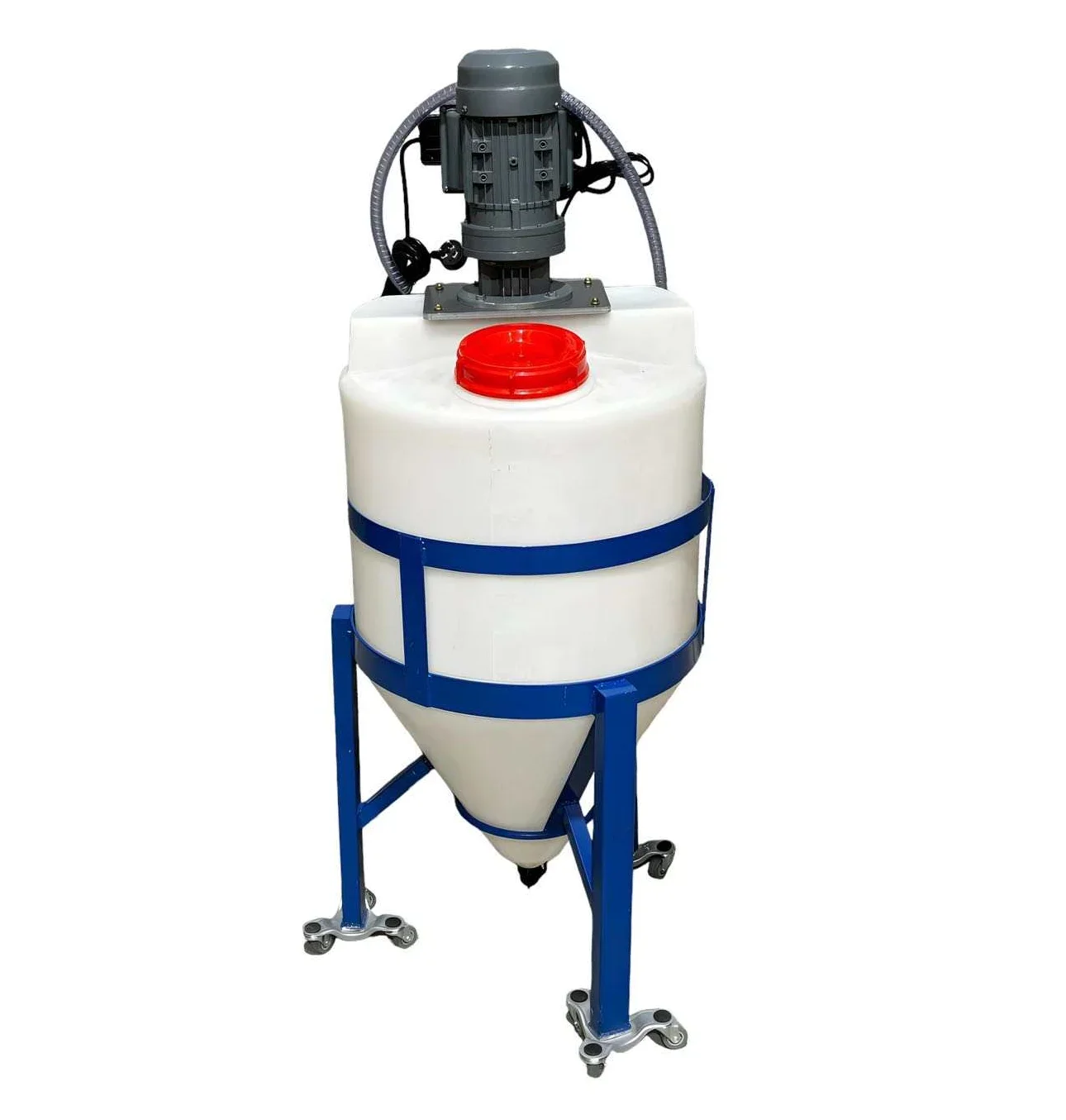 Wholesale anti-corrosive industrial 500l 1000L HDPE chemical tank mixing tank with agitator