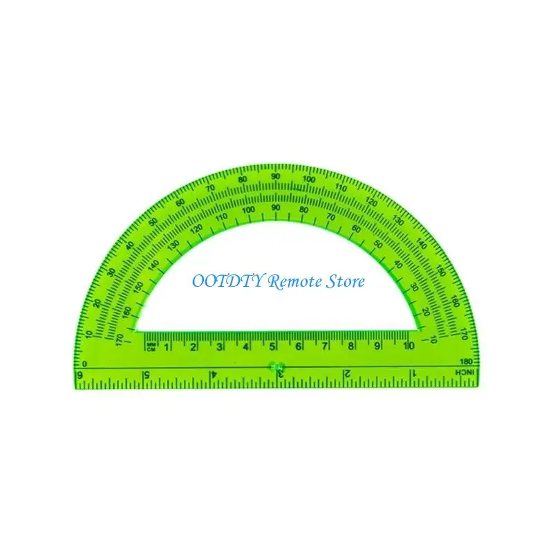 5pcs Mathematik -Langteile 180 Grad Kunststoff -Protraktor 6 -Zoll -Protraktoren für die -Erstellung,