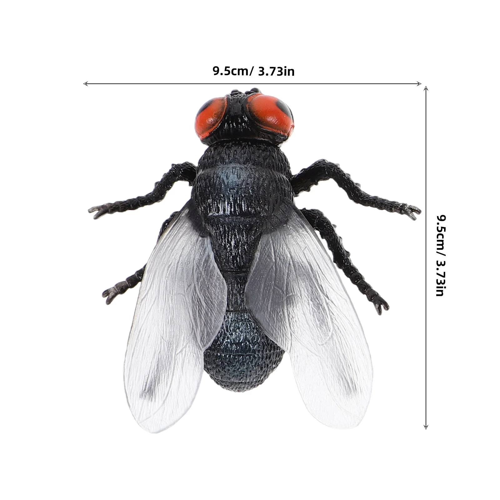 3Pcs Plastic Fly Figures Lifelike Insect Educational Bug Models for Kids Science Projects Outdoor Learning Adventures