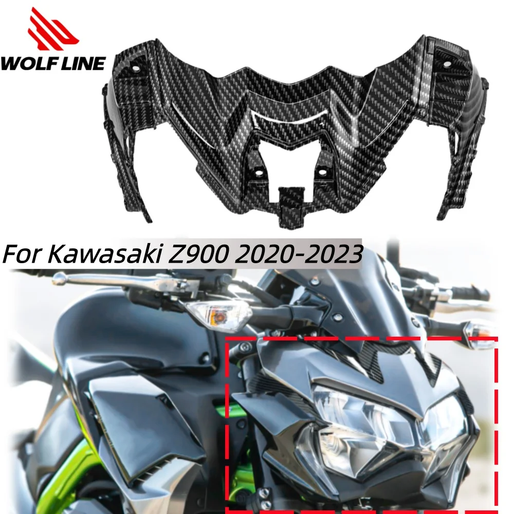 

Wolfline for Kawasaki Z900 Front Headlight Mask Motorcycle Front Beak Nose Fairing Cowl For Z900 2020-2023 Anti-scratch Durable